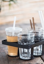 Holder til 6 cafe glas fra Ib Laursen med glas - Tinashjem